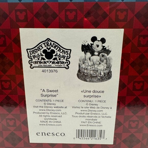 Disney Traditions Mickey Mouse Dracula Figurine By Jim Shore Enesco - Picture 8 of 9